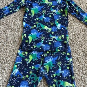 Kids Dinosaur Pajamas for Boys- Blue and Green